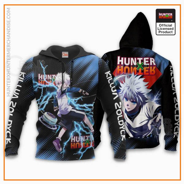 1125 AOP Hunter X Hunter Characters VA Killua 2 hoodie font and back - Hunter x Hunter Store